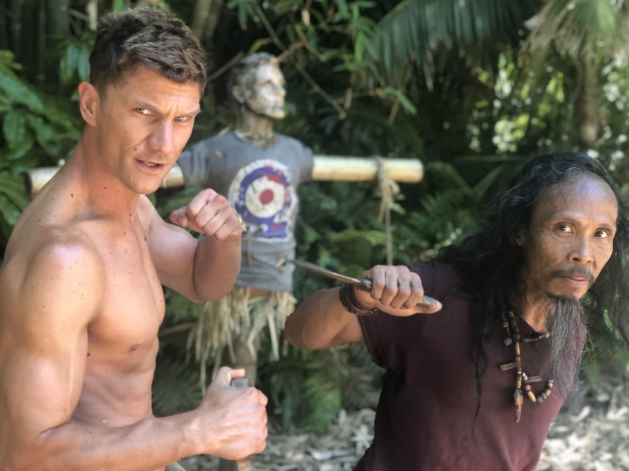 Fight sequence on location