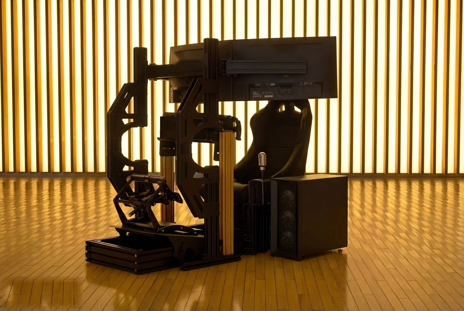 Turbotec RONIN Monitor Stand, full simulator configuration